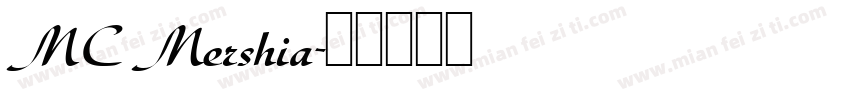 MC Mershia字体转换
